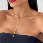 Choker Folheado a Ouro 18k Aro Coração Angel